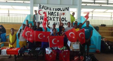 Türk bayrakları Hasketbol SK sayesinde Şeyseller'de dalgalandı