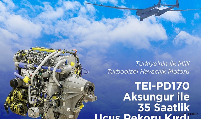 Türkiye’nin ilk milli turbodizel havacılık motoru uçuş rekoru kırdı
