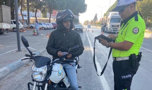 Aydın'da motosikletlere sıkı denetim