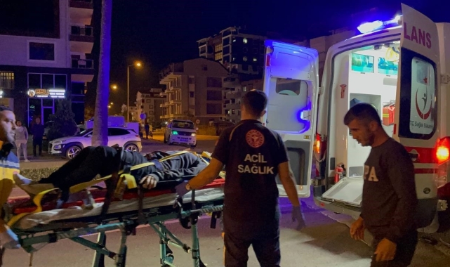 Aynı yönde seyreden iki motosiklet çarpıştı: 2 yaralı