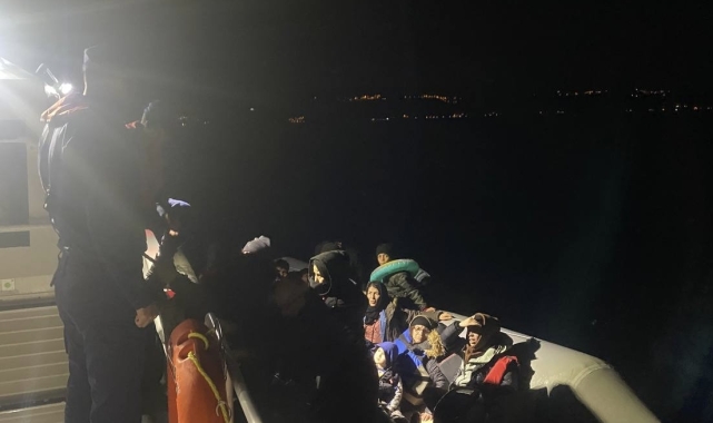 Ayvacık açıklarında 19 kaçak göçmen yakalandı
