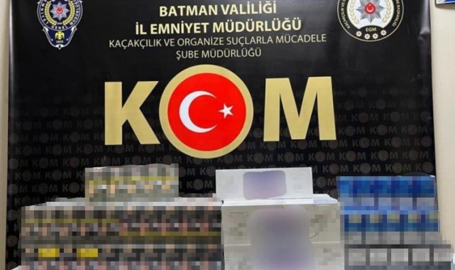Batman'da çok sayıda gümrük kaçağı ürün ele geçirildi