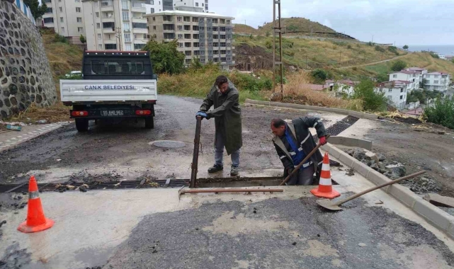 Canik'te sağanak teyakkuzu