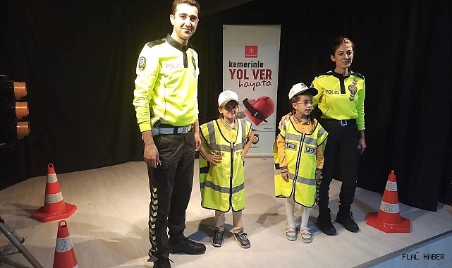 ÇOCUKLAR TRAFİK KURALLARI HAKKINDA BİLGİLENDİRİLDİ