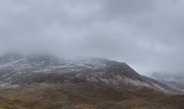 Doğu Karadeniz'in zirveleri beyaza büründü