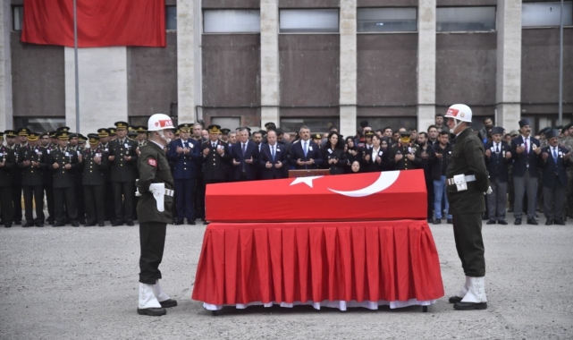 Edirne şehidi törenle memleketine gönderildi