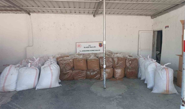 Elazığ'da 1,5 ton kaçak tütün ele geçirildi