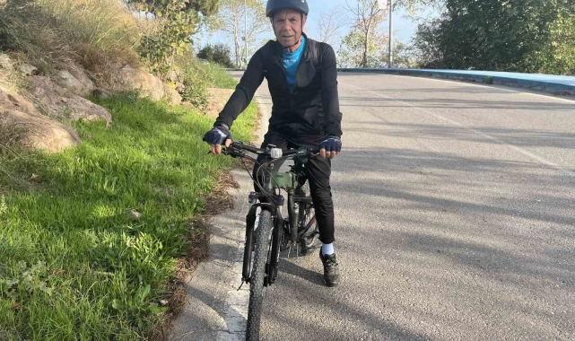 Emekli vatandaşın bisiklet tutkusu