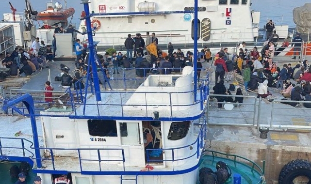 Erdek açıklarında 120 mülteci yakalandı