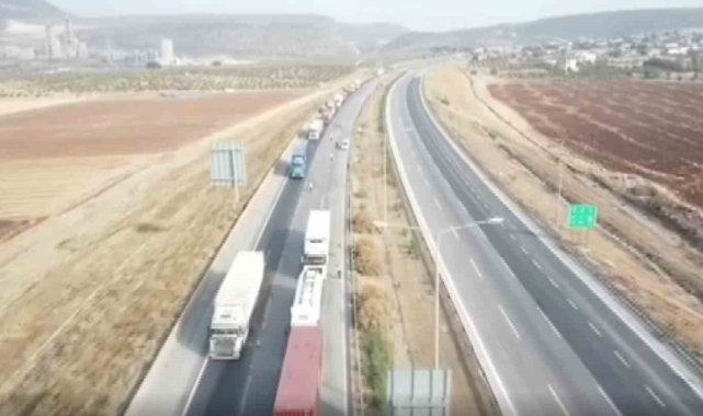 Gaziantep'te dron destekli trafik denetimi