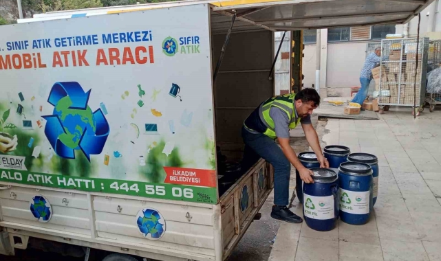 İlkadım Belediyesi 2023'te 965 kilo atık pil topladı