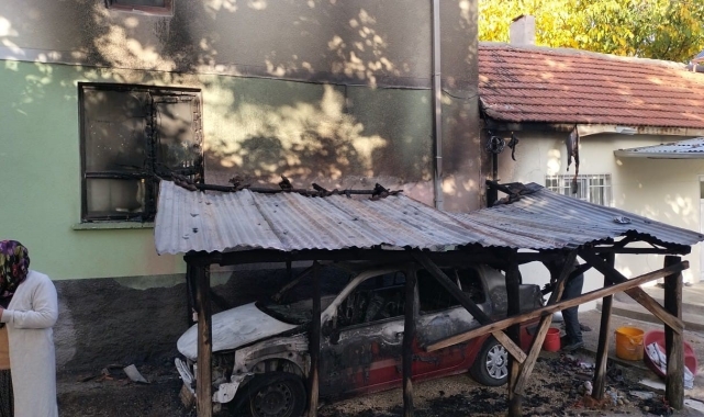 İmamın aracını kundakladı, cami ve lojman da zarar gördü