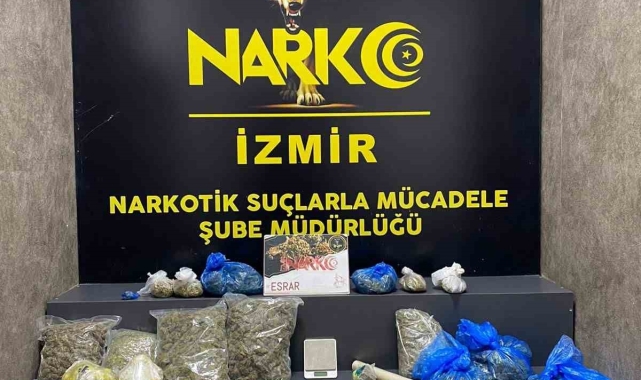 İzmir'in 2 ilçesinde kilolarca esrar ele geçirildi