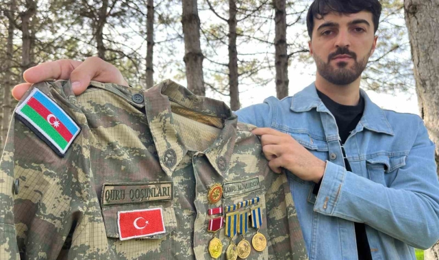 Karabağ Savaşı'nda gazi olan genç Türkiye'de askere gidecek