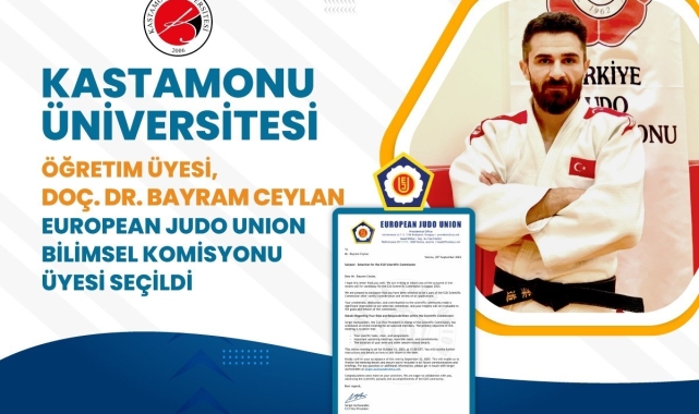 Kastamonu Üniversitesi'nden Doç. Dr. Ceylan, EJU Bilimsel Komisyonu Üyesi seçildi