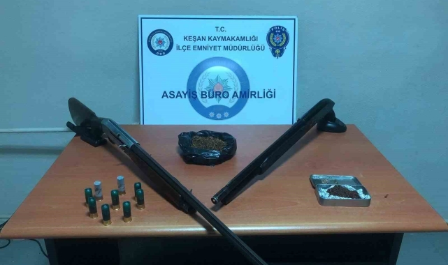 Keşan'da uyuşturucu operasyonu