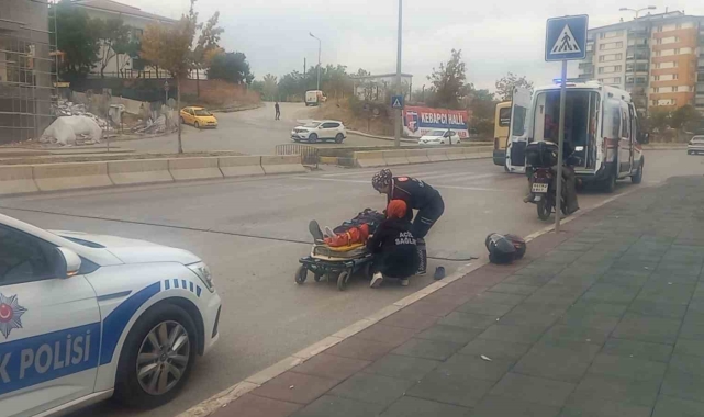 Kırıkkale'de motosiklet devrildi: 1 yaralı