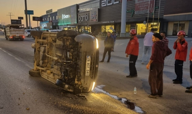 Köpeğe çarpmadı, kaldırıma çarptı