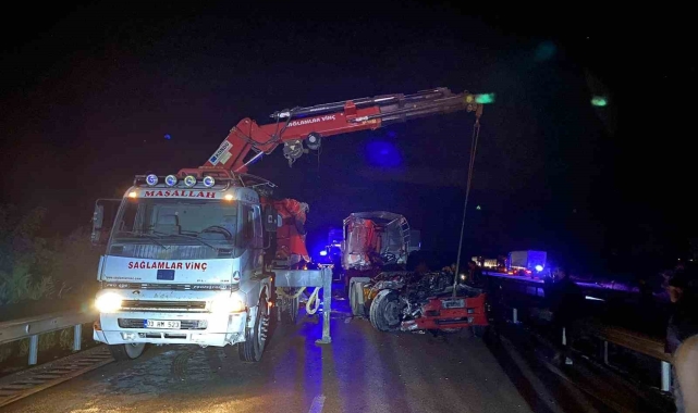 Lastik tamirini bekleyen sürücü tırın çarpması sonucu hayatını kaybetti