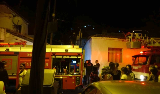 Menteşe'de çıkan yangın korkuttu