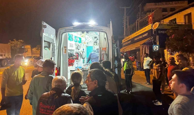 Milas'ta tırın çarptığı kadın ağır yaralandı