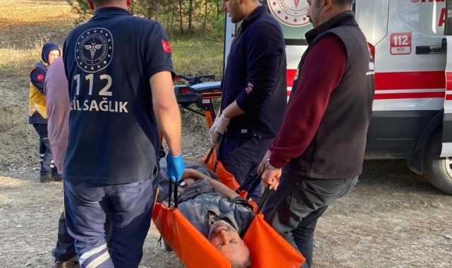 Ormanda rahatsızlanan vatandaşı ormancılar kurtardı
