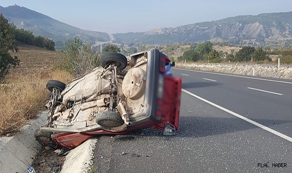 OTOMOBİL TAKLA ATTI!
