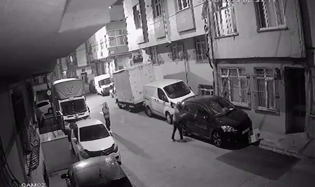 Otomobili parçaladı, arkadaşı da telefonla kayıt aldı