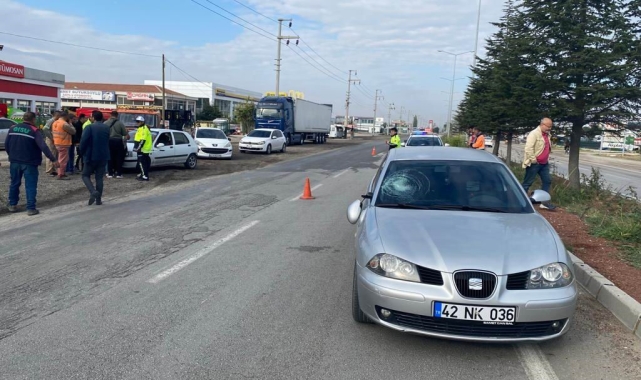 Otomobilin çarptığı yaya ağır yaralandı