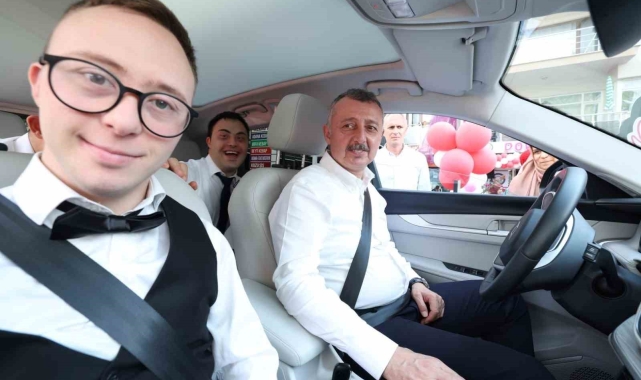 Özel çocuklar TOGG ile tur attı