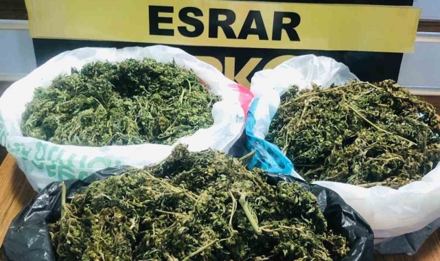 Polis ikna etti, 888 gram esrar ele geçirdi