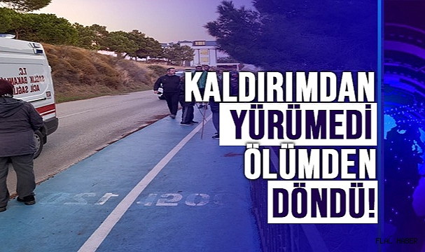 REFÜJ ÇİZGİSİNDE YÜRÜYEN KADINA ARABA ÇARPTI