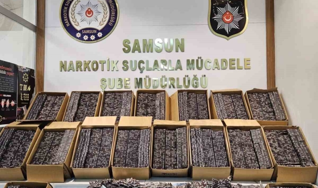 Samsun'da 160 bin 420 kapsül sentetik ecza ele geçirildi: 1 gözaltı