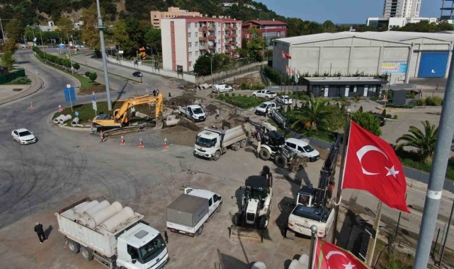 Samsun'da üç noktada altyapıya neşter