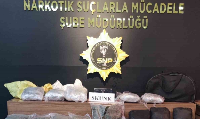 Şanlıurfa'da 15 kilo skunk ele geçirildi