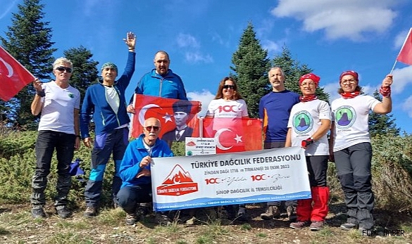 SİNOP' UN ZİRVESİNE TIRMANDILAR