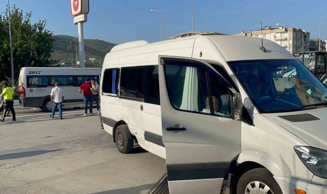 Söke'de öğrencileri korkutan kaza