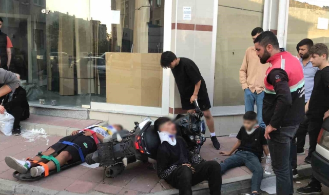 Tekirdağ'da iki motosiklet çarpıştı: 3 çocuk yaralandı