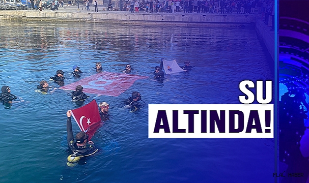 TÜRK BAYRAĞI AÇTILAR!