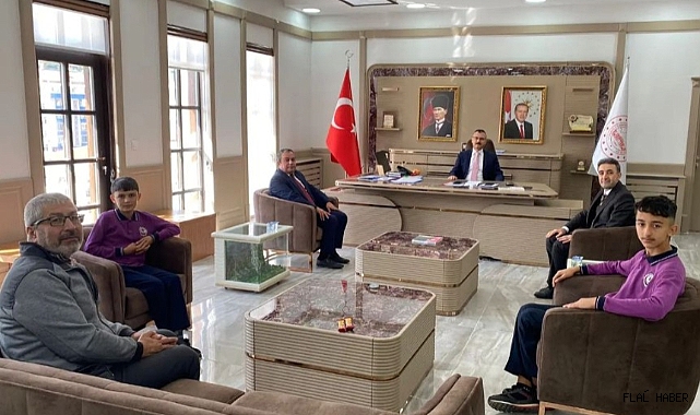 TÜRKİYE ŞAMPİYANALARINDAN KAYMAKAM YILMAZ’A ZİYARET