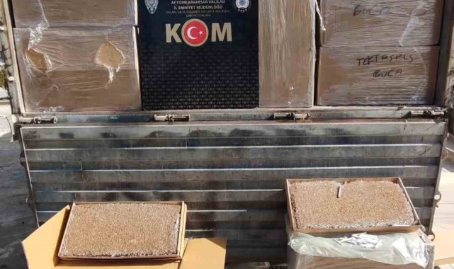 787 bin 500 adet doldurulmuş makaron ele geçirildi