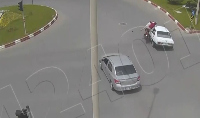 Afyonkarahisar&#039;daki trafik kazaları güvenlik kameralarına yansıdı