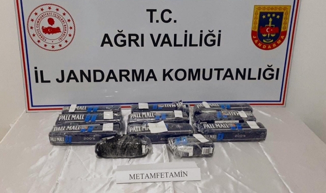 Ağrı'da 10 kilo 232 gram metamfetamin ele geçirildi