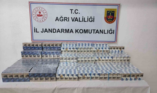 Ağrı'da gümrük kaçağı sigara yakalandı