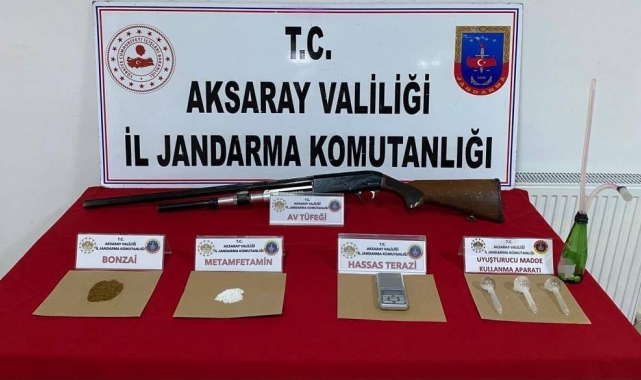 Aksaray'da jandarmadan uyuşturucu operasyonu