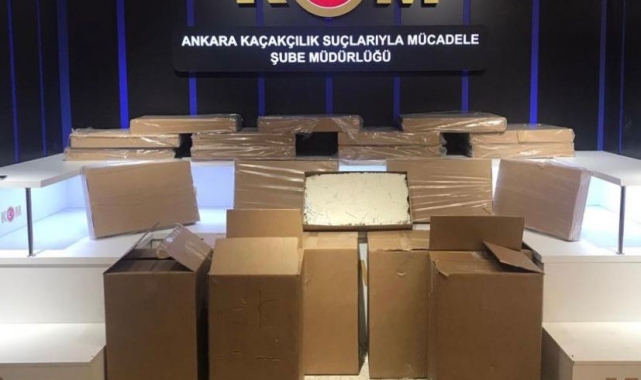 Ankara'da kaçak sigara ve makaron operasyonu: 454 bin 151 adet ürün ele geçirildi
