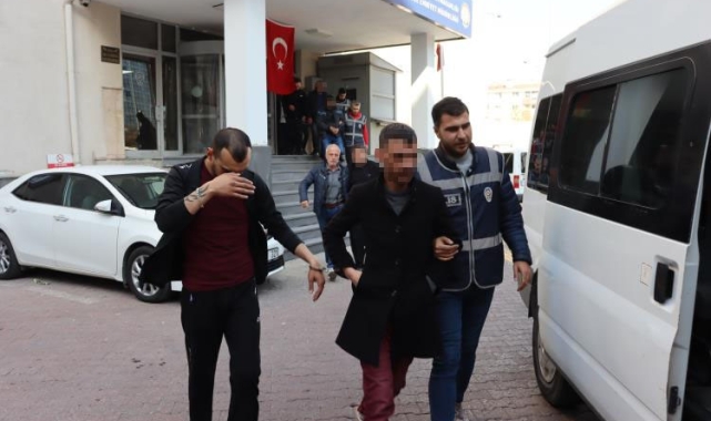 Aranan şahıslara 43 polis ile eş zamanlı operasyon: 9 gözaltı