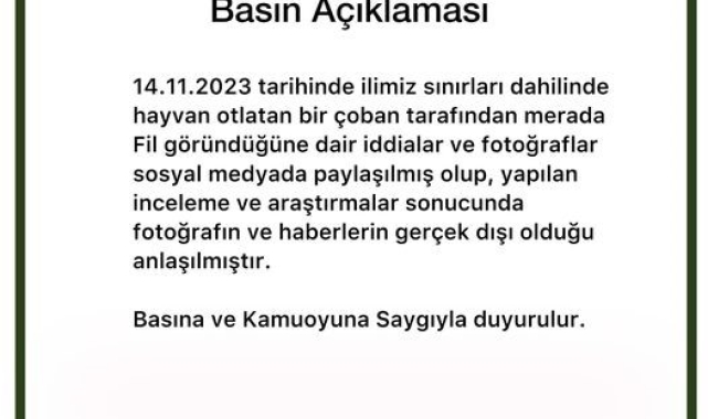 Ardahan'da "fil" alarmı