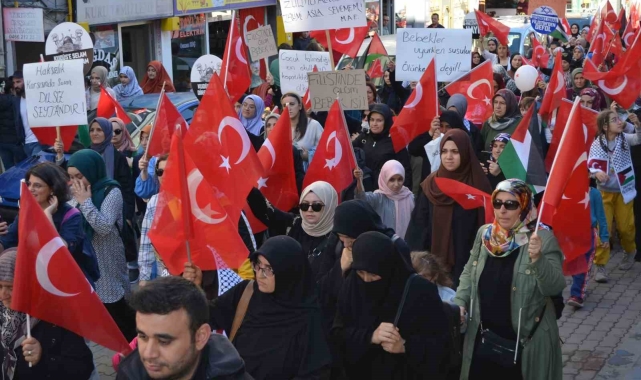 Artvinli kadınlar İsrail'in zulmüne sessiz kalmadı