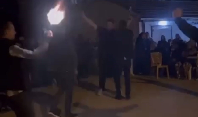 Asker eğlencesindeki magandalar kamerada